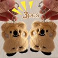 thumbnail image 4 of LLavero de Koala de peluche para niña, muñeco de peluche de imitación de piel de conejo, mochila esponjosa, colgante, 1/3 piezas, 4 of 4