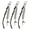 3pcs, variant on 1/2/3Pcs Alloy Fishbone Keychain Pendant Black Rope Design Lightweight Key Chain Backpacks Cars Key Organizer Accessories