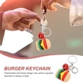thumbnail image 3 of DEEPCRAFF 4Ud Llaveros Colgantes Con Hamburguesa Colorida Para De Y Accesorios, 3 of 7