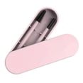 thumbnail image 3 of 1 juego de cepillos de silicona para cejas y pestañas, prácticos peines para pestañas, color rosa, 3 of 5