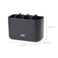 thumbnail image 4 of Joseph Joseph Easy-Store - Toothbrush Holder Caddy Bathroom Storage Large Matt Black, 4 of 5