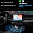 thumbnail image 2 of Adaptador Inalámbrico CarPlay 2 en 1 para Android Auto. Conexión Rápida Bluetooth WiFi para CarPlay con Cable y Android Auto.B, 2 of 8
