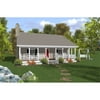 The House Designers: THD-6746 Builder-Ready Blueprints to Build a Cottage House Plan with Slab Foundation (5 Printed Sets)