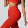 thumbnail image 5 of Women's High Waisted Ribbed Seamless Yoga Leggings Tummy Control Workout Pants, 5 of 9