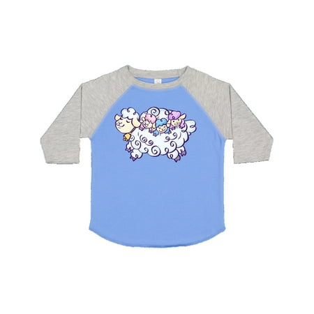 

Inktastic Fluffy Sheep Family Gift Toddler Boy or Toddler Girl T-Shirt