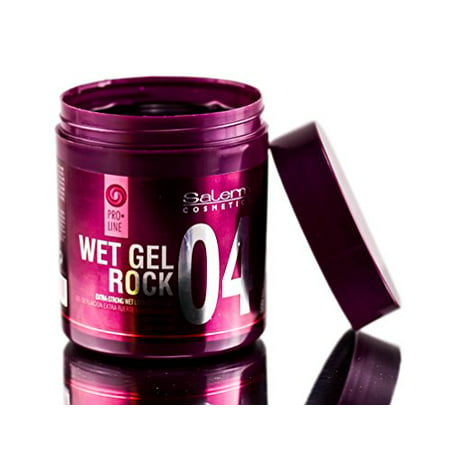 SALERM WET GEL ROCK 04 Extra-strong wet look styling gel with caffeine (17.8 oz / 500