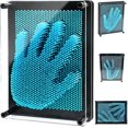 thumbnail image 1 of Juguete de pin art, juguete de impresión de pin art en 3D, escultura de pin art en 3D azul para adultos, niños, decoración de la oficina en casa (azul-S), 1 of 5