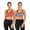 Watermelon Red+Gray, variant on DODOING 2 Pack High Impact Support Sport Bra Activewear Fitness Sports Bra Juniors Seamless Workout Yoga Bra Gym