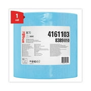 WypAll X70 Cloths, Jumbo Roll, 12 1/2 x 13 2/5, Blue, 870/Roll -KCC41611