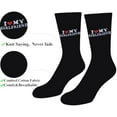 thumbnail image 3 of Gift for Boyfriend I Love My Girlfriend Socks Valentines Birthday Anniversary Christmas Gifts for Boyfriend Husband, 3 of 5