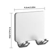 thumbnail image 4 of Worallymy Barba Shaver Rack Baño Manual Barba Trimmer Soporte montado en la pared Percha de aluminio Plata 1pc Worallymy JD735808988, 4 of 7