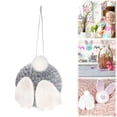 thumbnail image 2 of CoreLiving Spring Tree Ornaments Easter Bunny Plush Rabbit Butt Ears Design Pastel Colors Hanging Decorations for Home Accent DIY Crafts Small Tree Decor, 2 of 9