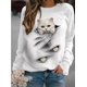 thumbnail image 4 of Sudadera con capucha de tigre divertida, sudaderas con capucha de moda para mujer, sudaderas con estampado de gato, ropa de cuello redondo, jerséis kawaii, sudaderas para mujer, sudaderas con animales, 4 of 4
