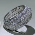 thumbnail image 4 of K-KED Elegant Women Ring Delicate Jewelry Cubic Zircon 925 Silver Filled Wedding Ring Sz 6-10-8, 4 of 6