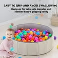 thumbnail image 2 of 100Pcs Baby Ball Pits Flexible Colorful Bear Head Ocean Ball Practice Grip Emotional Comfort BPA Free Plastic Pool Ball Toy, 2 of 5