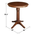 thumbnail image 7 of International Concepts 30" Round Pedestal Counter Height Dining Table, 7 of 7