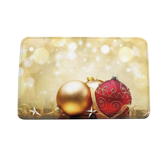 Alfombrilla de puerta de casa de dibujos animados de Navidad, alfombrilla absorbente, alfombrilla de suelo de cocina para sala de estar Wmkox8yii HFSH5618