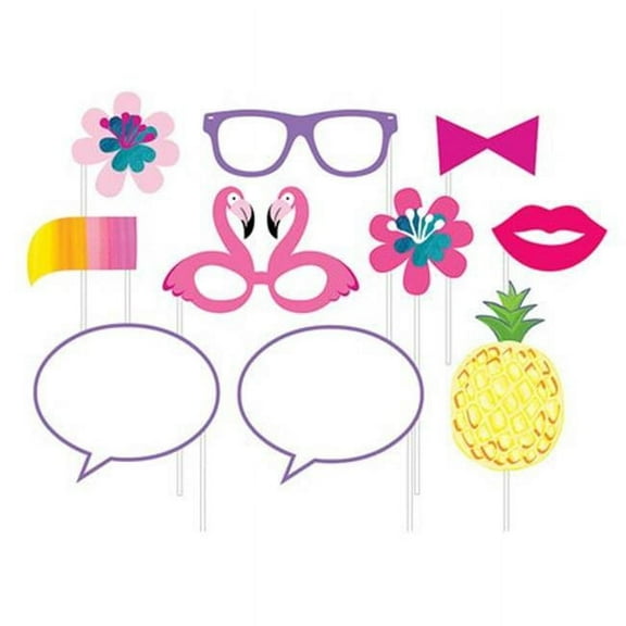 Creative Converting 332436 Pineapple Party Photo Booth Props