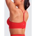 thumbnail image 4 of Sostén CRZ YOGA Butterluxe con espalda en Y y copas acolchadas XL Rojo, 4 of 5