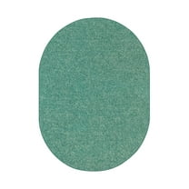 Ambiant Broadway Collection Pet Friendly Area Rugs Teal - 2' x 12' Oval