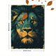 thumbnail image 3 of Qisvanset 12x16 Inch With Frame 2D Flat Wall Art Proverbs Lime Lion Aesthetic Quote Dorm Room Wall Decor, 3 of 8