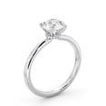 thumbnail image 2 of Spot Jewel Round-Cut 1.6 Ct Lab-Created Diamond Hidden Halo Engagement Ring – 14K White-Gold Plated – Women’s Bridal Anniversary Gift – New Year Jewelry, 2 of 4