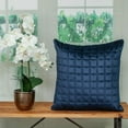 thumbnail image 4 of Navy Blue Quilted Decorative Throw Pillow, 4 of 10