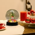 thumbnail image 4 of Uutvery Christmas Gift Transparent Ball,LED Night Light with Christmas Tree,Christmas Snow Globe with Snowman and Santa Claus,Desktop Decor Luminous Ornaments for Xmas Holiday Party Gifts, 4 of 7