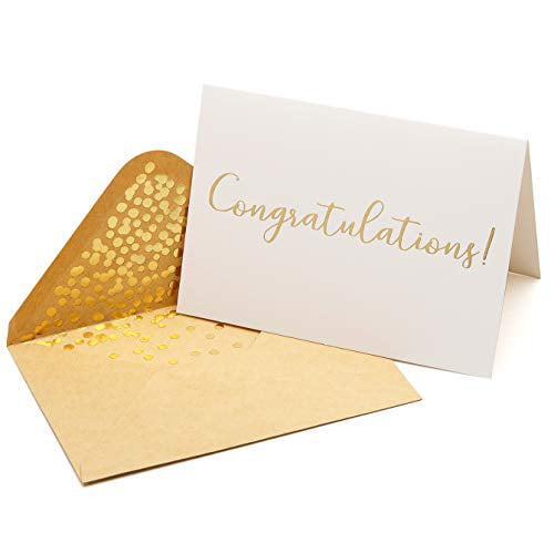 Embossed Congratulations notecards 5 assorted 4 x 5 cards With white envelopes 