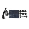 thumbnail image 1 of 3/5W Solar Water Pump With 6 Nozzles Fountain Pump Hydroponics Submersible Pump Decorative Props For Bird Bath Pond Garden Decor ,Multi-Install Methods, 1 of 7