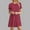 #250418A264 Red, variant on CaiJunJia Plus Size Dresses for Women 2025 Summer Casual T Shirt Dresses Short Sleeve Swing Dress with Pockets