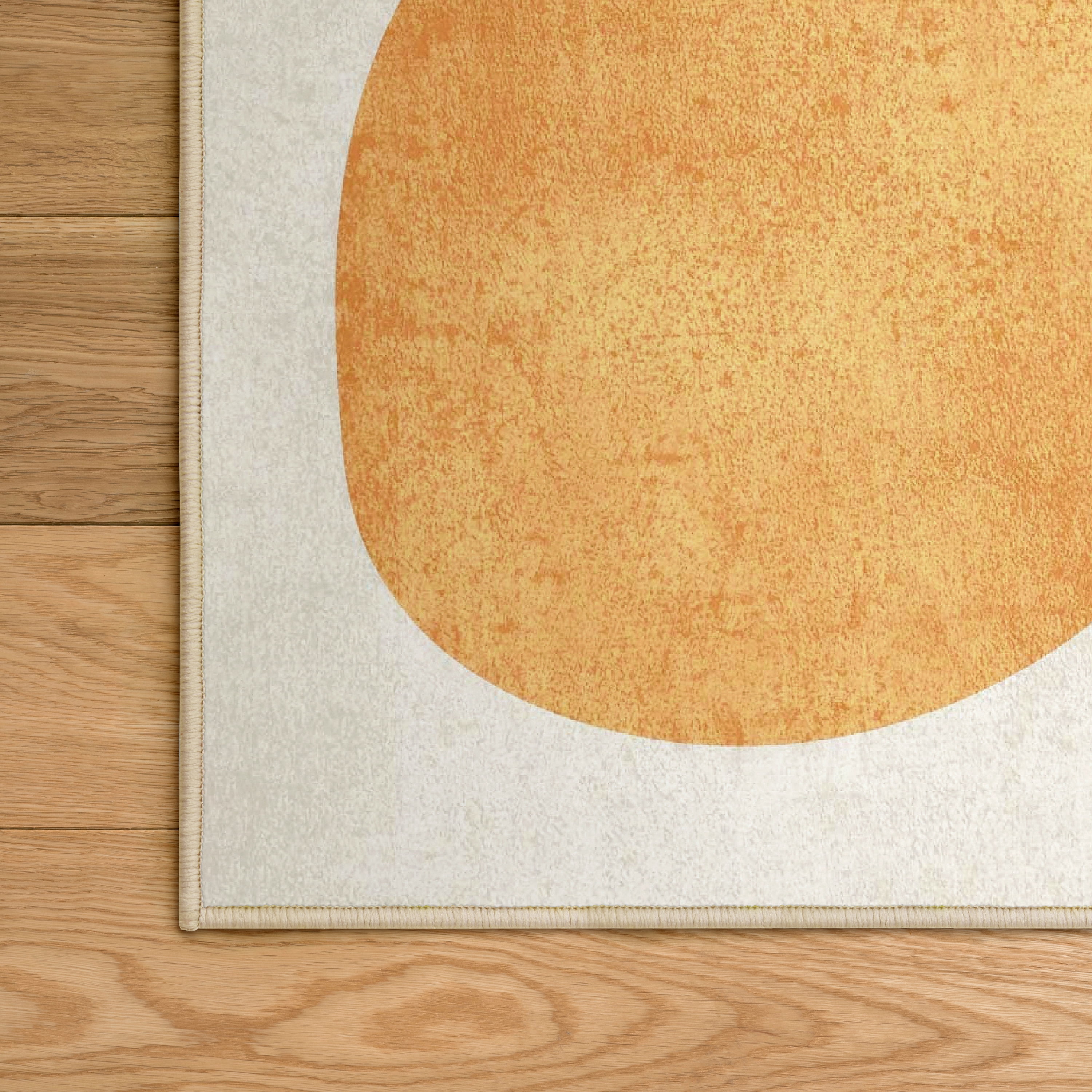 Earth Tone Washable Geometric Art Area Rug size 8'x10', Power-loomed, Heavenly Softness with Non-Slipping Backing