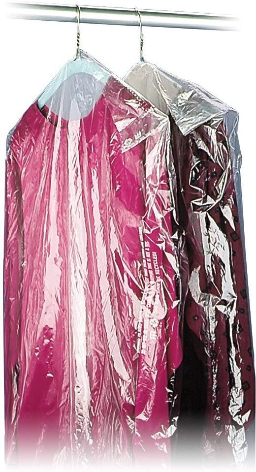 BLUE TINT POLY DRY CLEANING GARMENT BAGS 60" x 21" x 7" FULL ROLL! NEW 