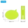 thumbnail image 2 of Tennis Vibration Dampener 1.1 Inch Silicone Tennis Racket Shock Absorber, Fluorescent Yellow, 4 Pack, 2 of 7
