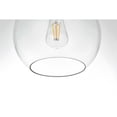 thumbnail image 4 of Living District Baxter 18 Inch Flush Mount Clear Shade in Satin Gold, 4 of 9