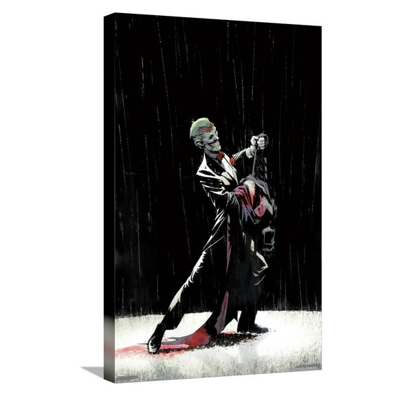 DC Comics Joker - Dancing In The Dark Canvas Wall Poster, 14.725" x 22.375"