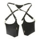 thumbnail image 1 of Bolsa de hombro de cuero PU Colco Monedero Mochila Anti Lose Case Pack Correa para las axilas negro, 1 of 8
