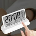 thumbnail image 4 of Counter Organizers Multi Function Digital LCD Large Screen Weather Clock Indoor Temperature And Humidity Meter With Alarm Clock Weekly Calendar Weather Forecasts, 4 of 7