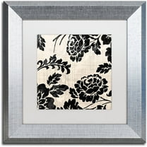 Trademark Fine Art "Stylesque III" Canvas Art by Color Bakery White Matte, Silver Frame
