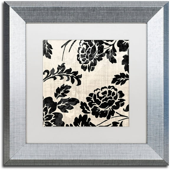 Trademark Fine Art "Stylesque III" Canvas Art by Color Bakery White Matte, Silver Frame