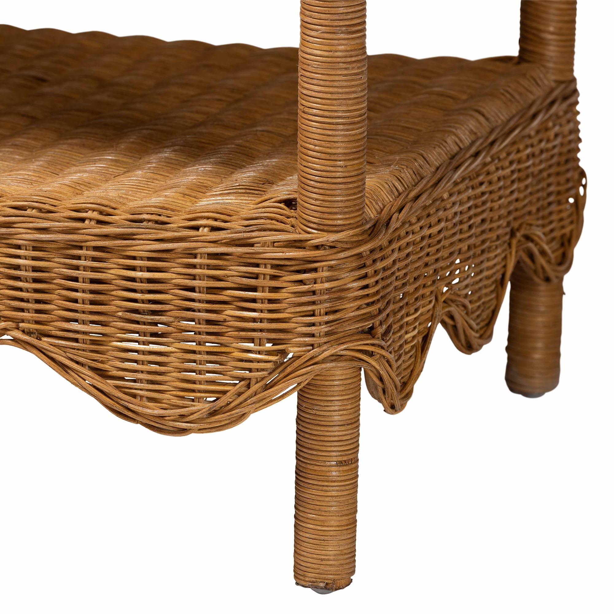 bali & pari Oteria Boho Side Table, Light Honey