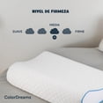 thumbnail image 3 of Almohada Ortopédica Cervical Memory Foam Estándar Espuma Viscoelástica Colordreams blanco Estandar, 3 of 8