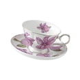 thumbnail image 4 of Taza de Café con Platillo Taza de Té con Asa Taza de Latte Taza Creativa de Cerámica Diseño Vintage Resistente Adecuada para Mujeres Oficina Regalos 180 ml, 4 of 8