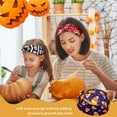 thumbnail image 4 of Yoyauz Women's Halloween Headband, Holiday Hijab, Elastic Knot, Turban Headband, Twisted Hair Ornament, Pumpkin Skull Print, 4 of 5