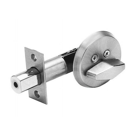 Falcon D261 M 626 Thumbturn Deadbolt X Blank Plate ADJ Backset in Satin Chrome