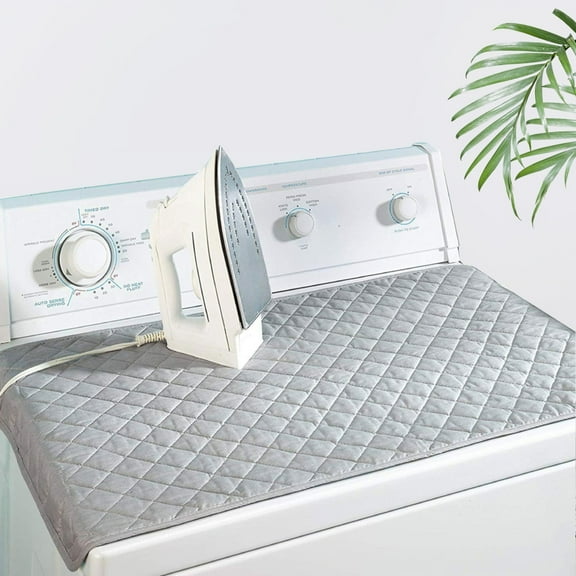 TSV 32x18" Foldable Ironing Blanket, Magnetic Ironing Mat Heat Resistant Laundry Pad