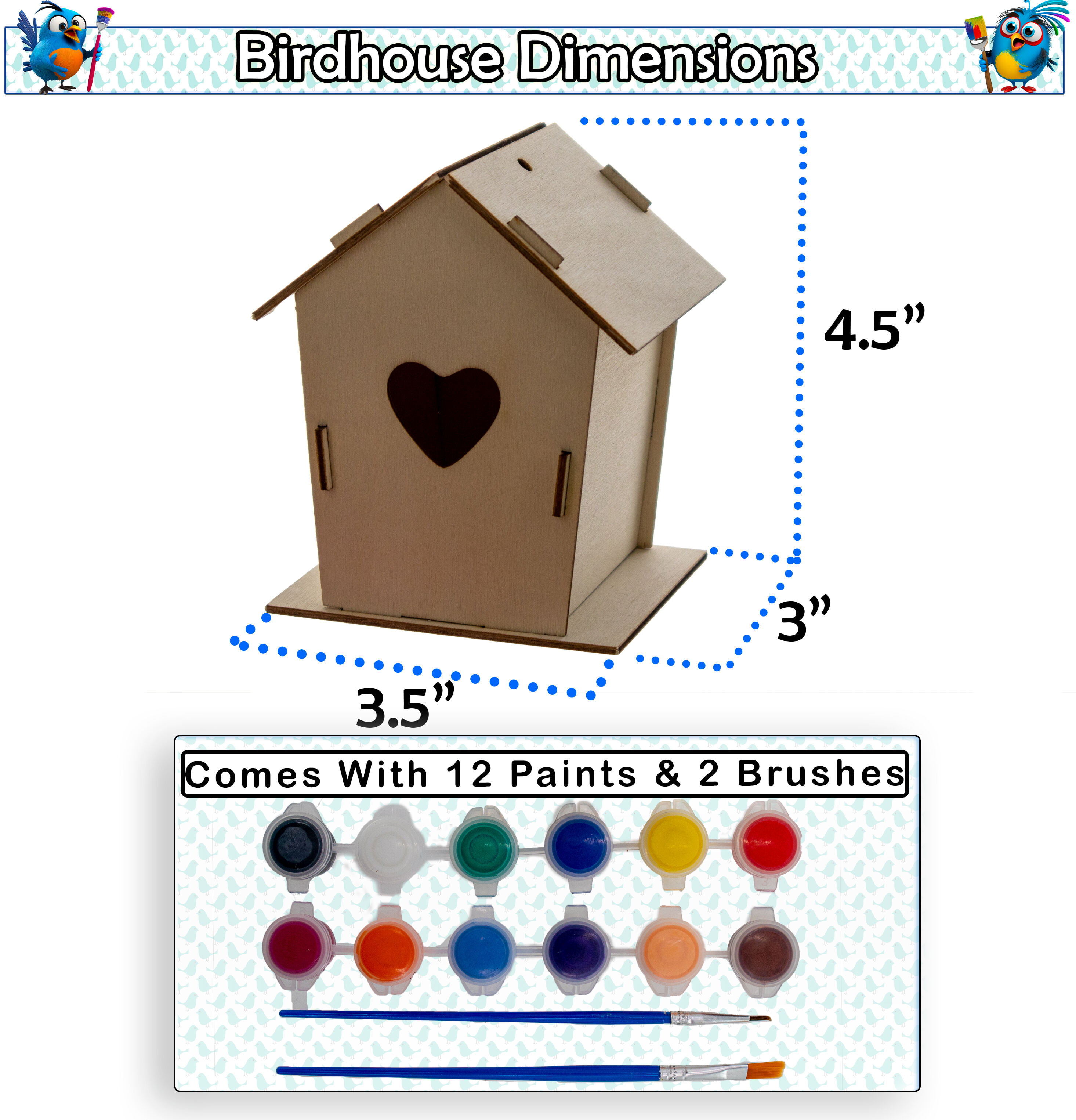 Create & Paint Your Own Birdhouse: A DIY Craft Kit for Kids – Goodie City -  Your Premier Online Shop for Selected Toys and Gifts