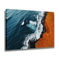 thumbnail image 2 of The Turbulent Waves Are Rolling Under The Red Cliff Canvas Poster Bedroom Decor Sports Landscape Office Room Decor Gift,Frame-style,12x18inch(30x45cm), 2 of 8