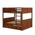 thumbnail image 3 of Full Over Full Bunk Bed with Twin Size Trundle, Walnut, 3 of 9