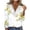 Yellow, variant on IROINNID Reduced Women's Long Sleeve V-Neck Shirts Daily Summer Sexy Fold Printed Regular Long Sleeves V-Neck Button Top,Yellow